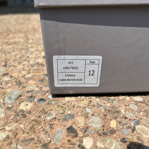 MR P. Jacques Suede-Trimmed Glossed-Leather Boots UK 12 - Picture 10 of 11